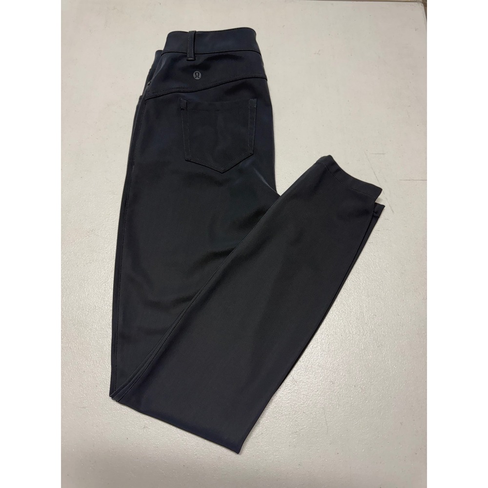 LULULEMON CITY SLEEK 5 POCKET WOMENS SLIM FIT PANTS SIZE 29 GRAY COLOR